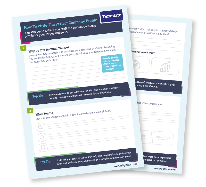 How To Write The Perfect Company Profile Template